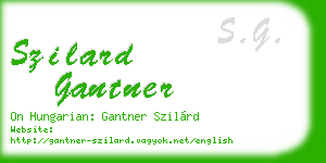 szilard gantner business card